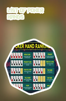 List of all poker hands