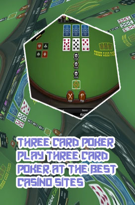 Play three card poker real money