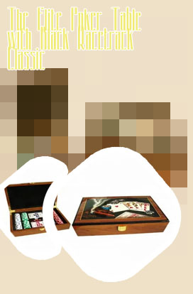 Poker set wooden