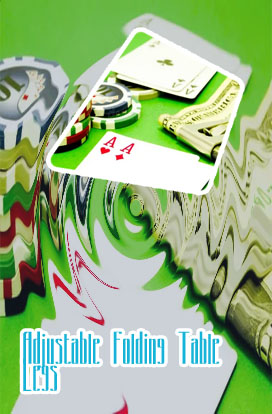 Poker table with chips